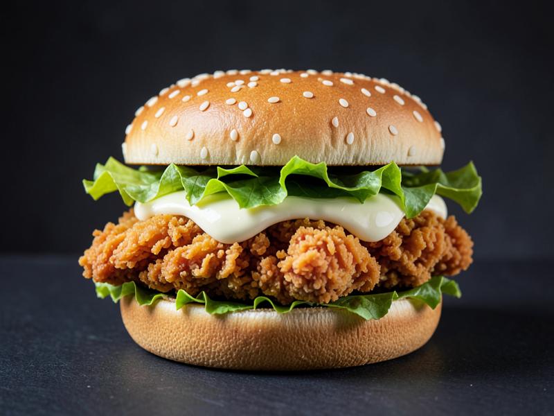 Zinger Burger at Rokn Al Shay Cafeteria